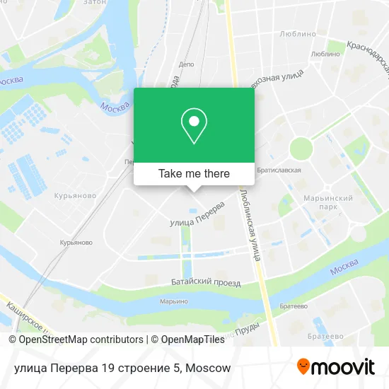 улица Перерва 19 строение 5 map