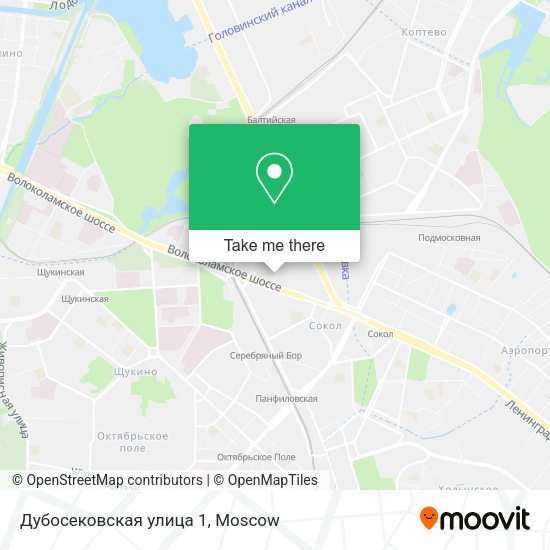Дубосековская улица 1 map