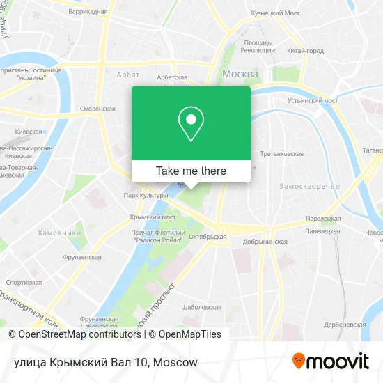 улица Крымский Вал 10 map
