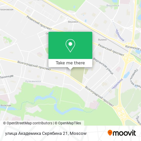 улица Академика Скрябина 21 map