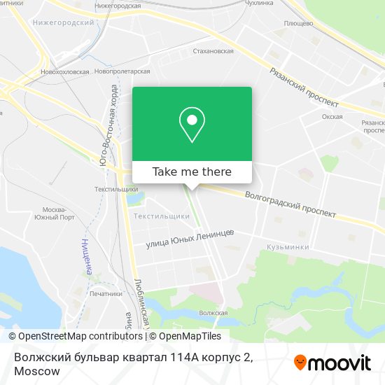 Волжский бульвар квартал 114А корпус 2 map