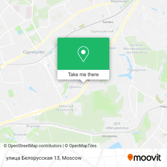 улица Белорусская 13 map