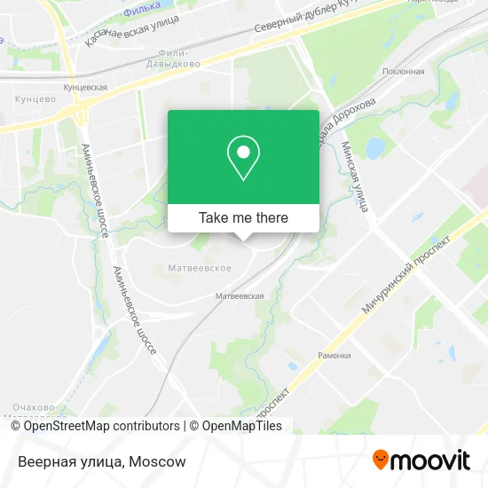 Веерная улица map
