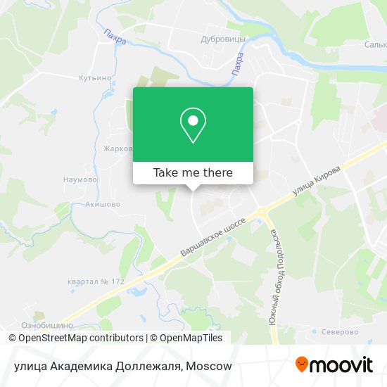 улица Академика Доллежаля map