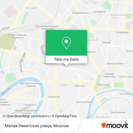 Малая Никитская улица map