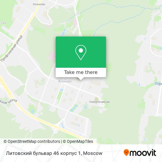 Литовский бульвар 46 корпус 1 map