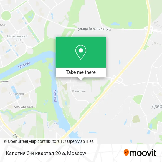 Капотня 3-й квартал 20 а map