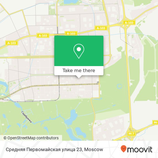 Средняя Первомайская улица 23 map