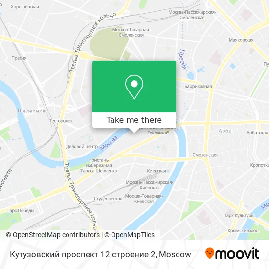 Кутузовский проспект 12 строение 2 map