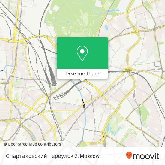 Спартаковский переулок 2 map