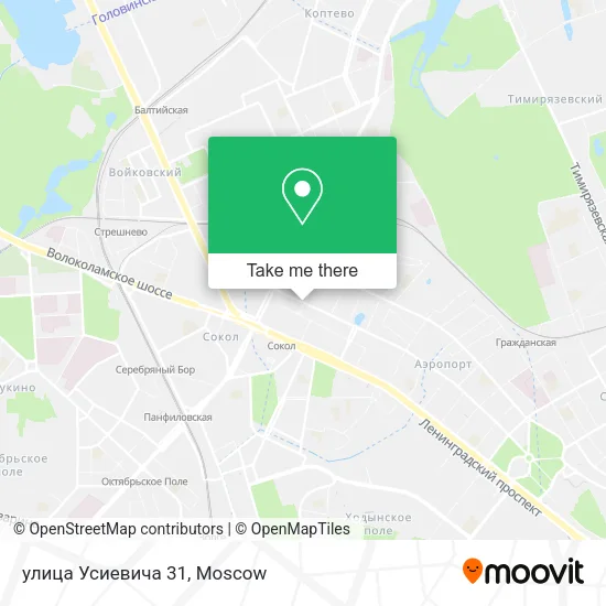 улица Усиевича 31 map