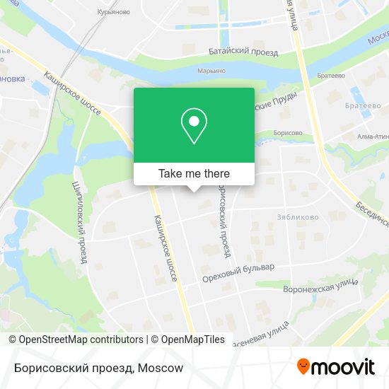 Борисовский проезд map