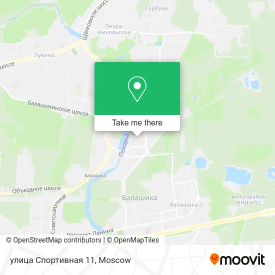 улица Спортивная 11 map