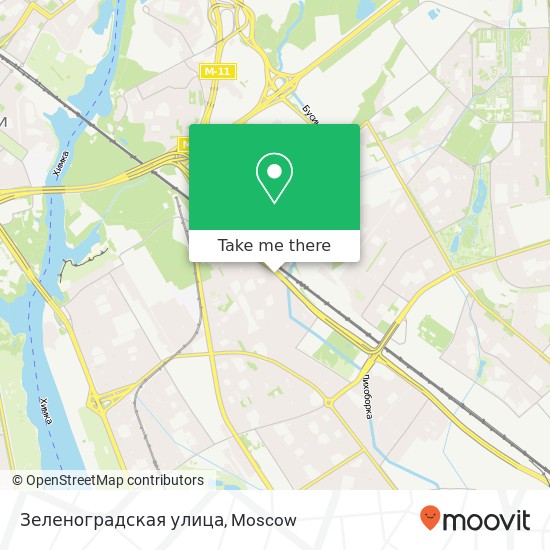 Зеленоградская улица map