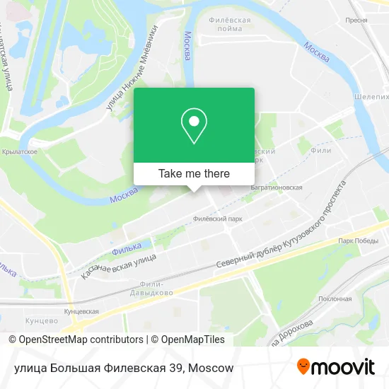улица Большая Филевская 39 map