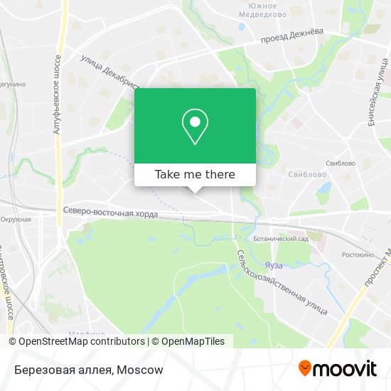 Березовая аллея map