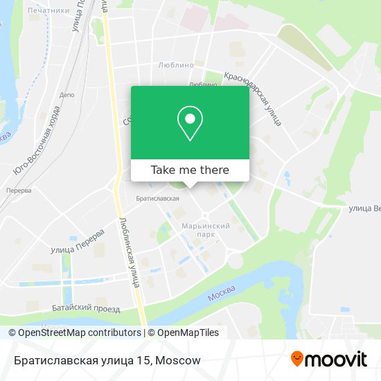 Братиславская улица 15 map