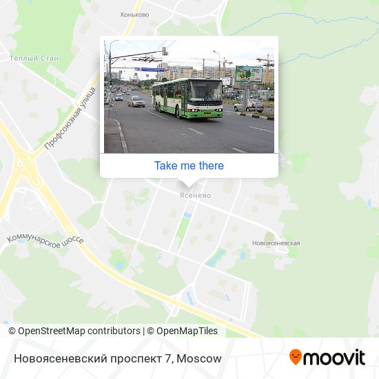 Новоясеневский проспект 7 map