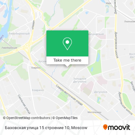 Базовская улица 15 строение 10 map