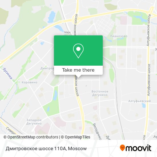 Дмитровское шоссе 110А map