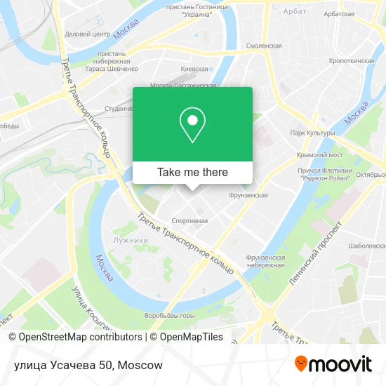 улица Усачева 50 map