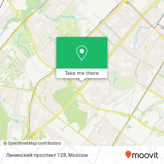 Ленинский проспект 128 map