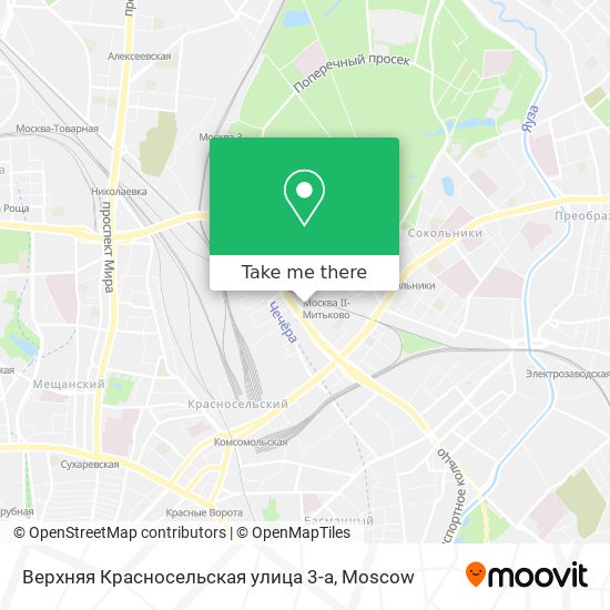 Верхняя Красносельская улица 3-а map