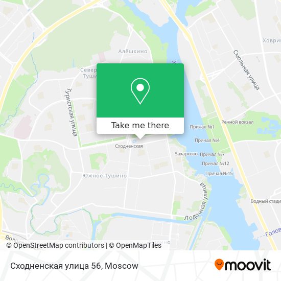 Сходненская улица 56 map