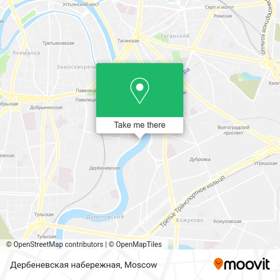 Дербеневская набережная map