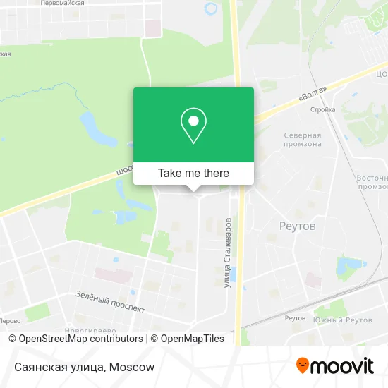 Саянская улица map