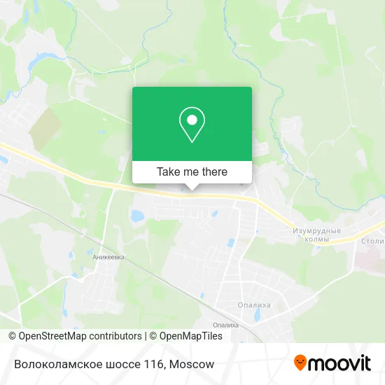 Волоколамское шоссе 116 map