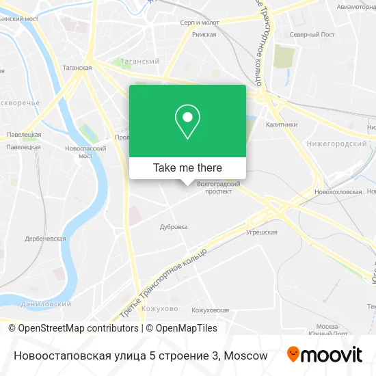 Новоостаповская улица 5 строение 3 map