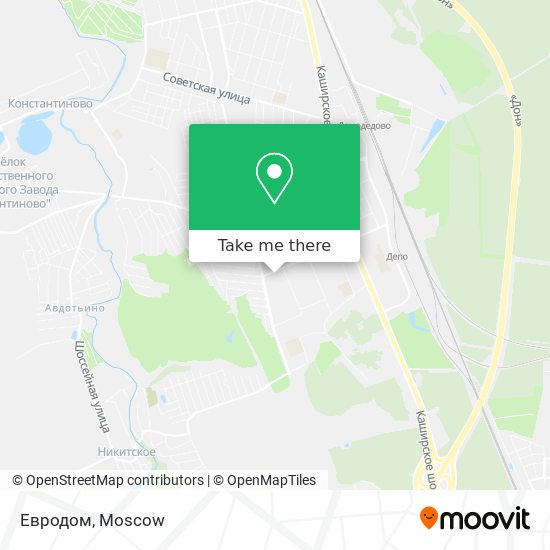 Евродом map