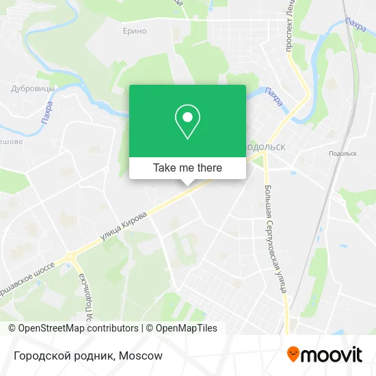 Городской родник map