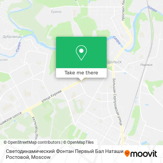 Светодинамический Фонтан Первый Бал Наташи Ростовой map