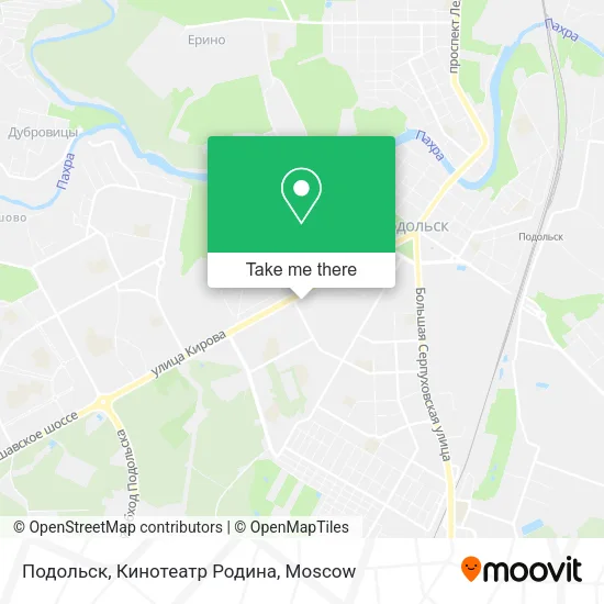 Подольск, Кинотеатр Родина map