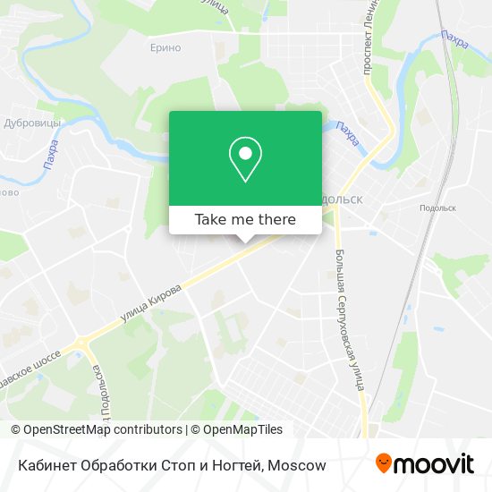 Кабинет Обработки Стоп и Ногтей map