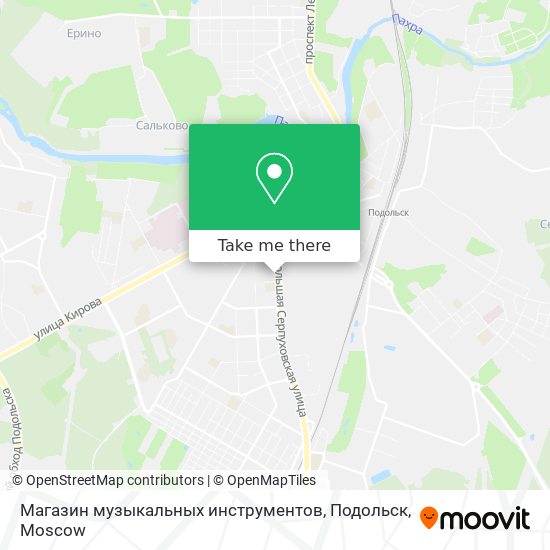 Магазин музыкальных инструментов, Подольск map