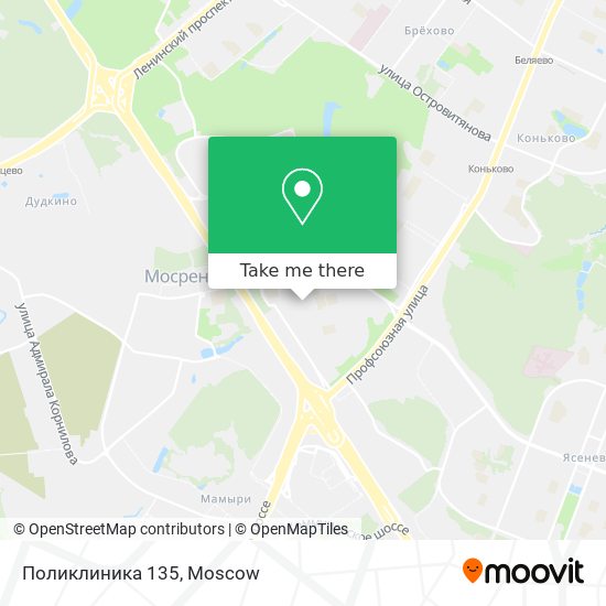 Поликлиника 135 map