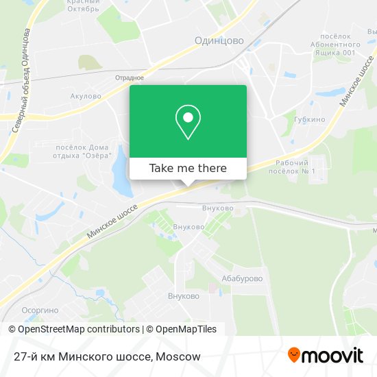 27-й км Минского шоссе map