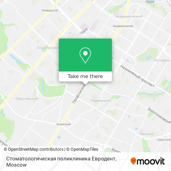 Стоматологическая поликлиника Евродент map