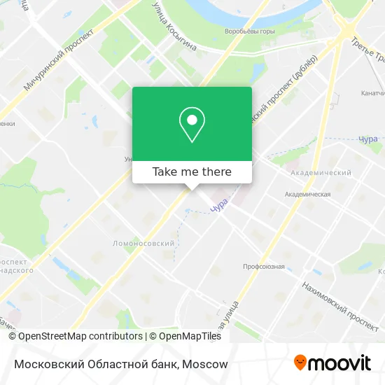 Московский Областной банк map