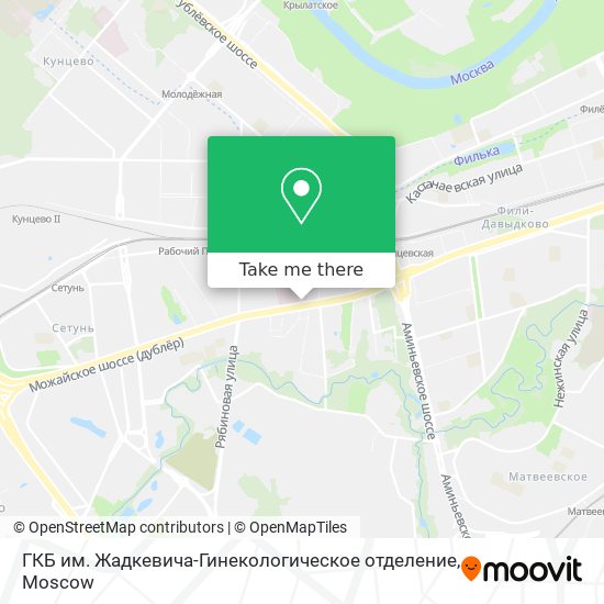 ГКБ им. Жадкевича-Гинекологическое отделение map