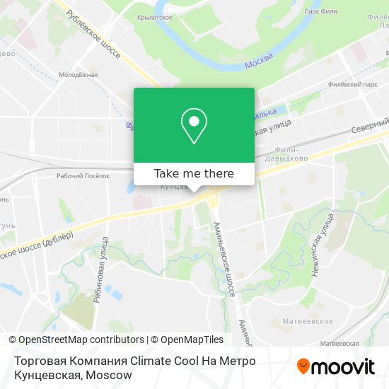 Торговая Компания Climate Cool На Метро Кунцевская map