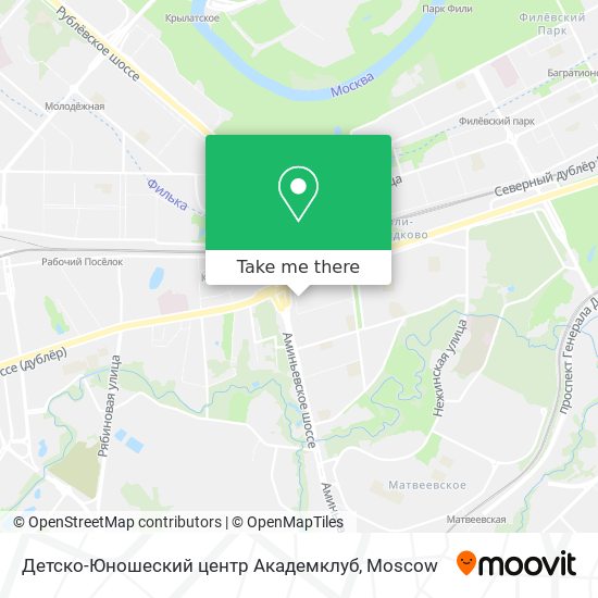 Детско-Юношеский центр Академклуб map