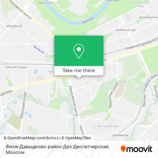 Фили-Давыдково район Дез Диспетчерская map