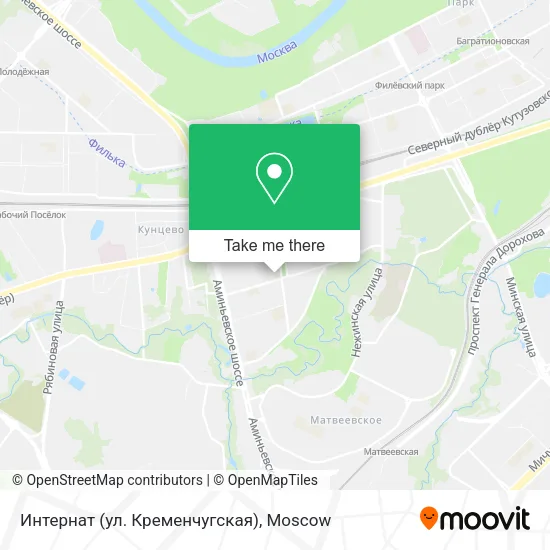 Интернат (ул. Кременчугская) map