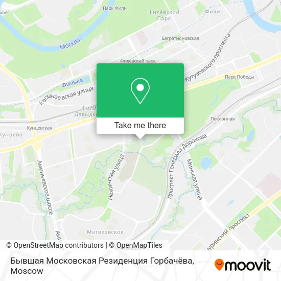 Бывшая Московская Резиденция Горбачёва map