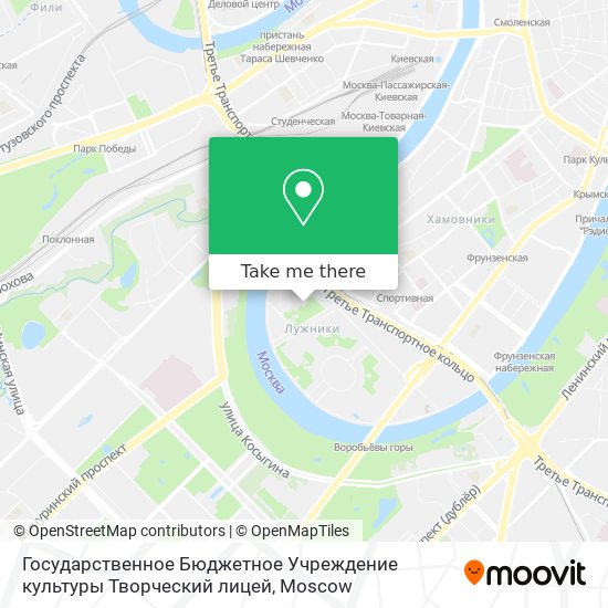 Государственное Бюджетное Учреждение культуры Творческий лицей map