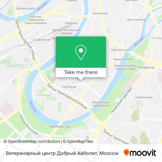 Ветеринарный центр Добрый Айболит map